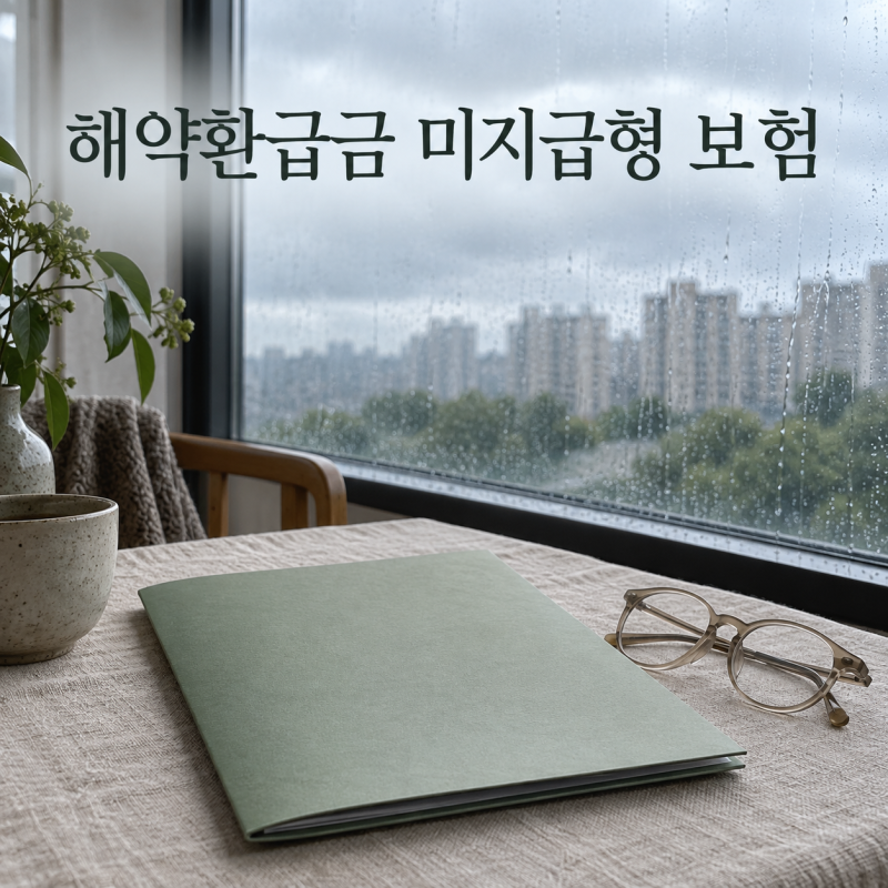 해약환급금 미지급형 보험, 표준형과 무엇을 비교해야 할까요?