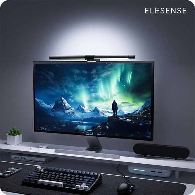 엘레센스 2in1 모니터 조명 라이트바 LED 스탠드 램프 후면 조명 E1132 할인
