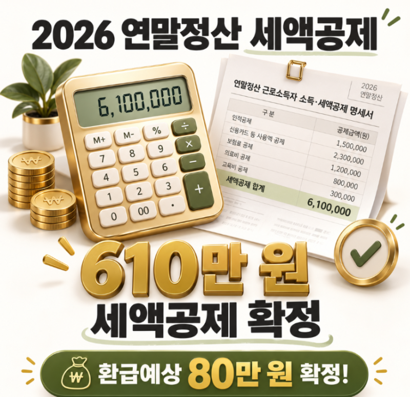 "610만 원 채웠는데 얼마 받을까?" 초보 직장인이 연말정산 연금저축 계산기 돌려본 결과