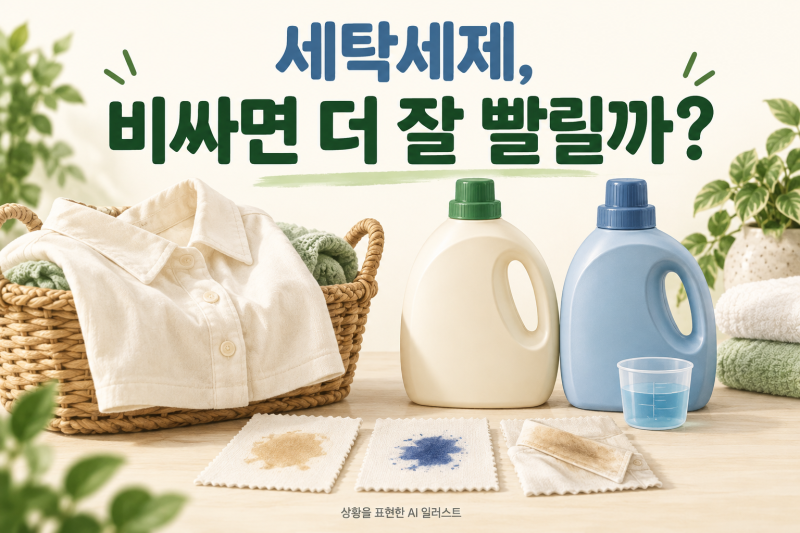 세탁세제, 비싸면 더 잘 빨릴까요? 8개 제품 시험표를 봤어요