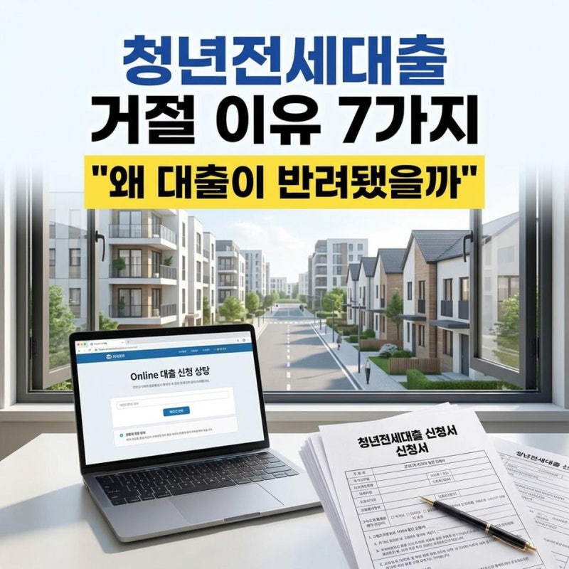청년 전월세보증금 담보대출 반려 거절 이유 7가지 오피스텔청년전세대출반려 LH SH 신청 조....
