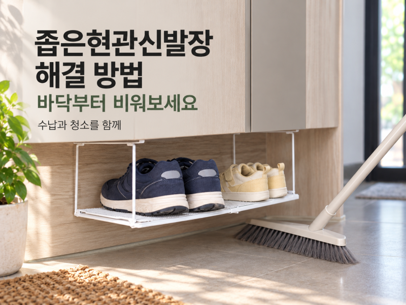 둘 곳 없는신발 좁은현관신발장 해결방법 모듈선반