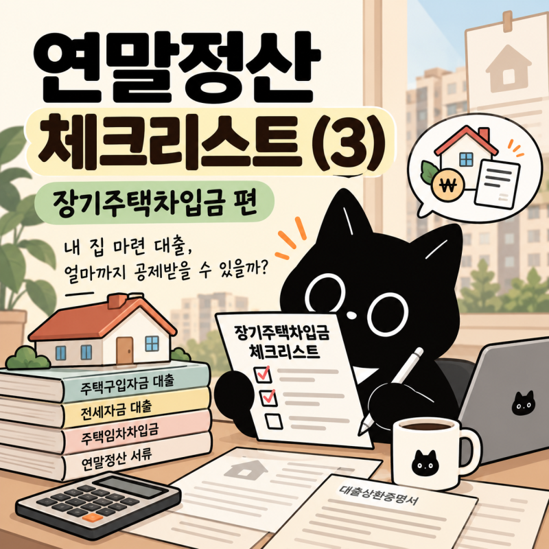 직장인 연말정산, 생애최초 주담대 빚쟁이 모여라! 최대공제 심화 체크리스트 (3)