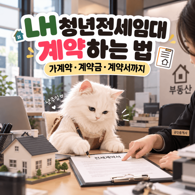 LH 청년전세임대 계약하는 법｜가계약·계약금·계약서까지