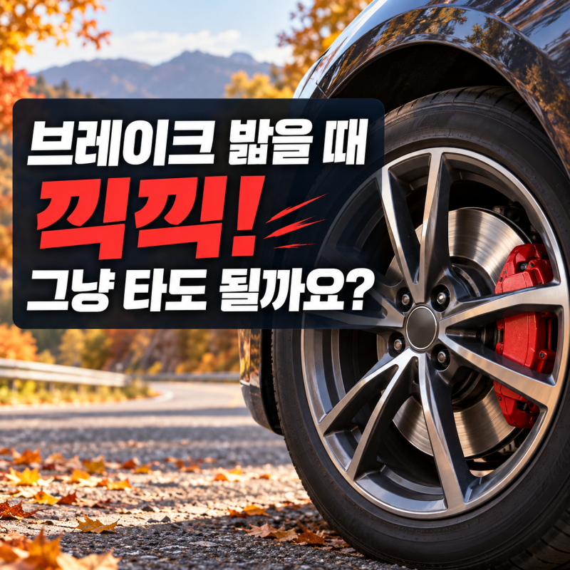 자동차 브레이크 밟을 때 끽끽 소리 나는 이유?!