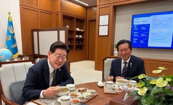 이재명 대통령, 정청래 전 대표 만찬