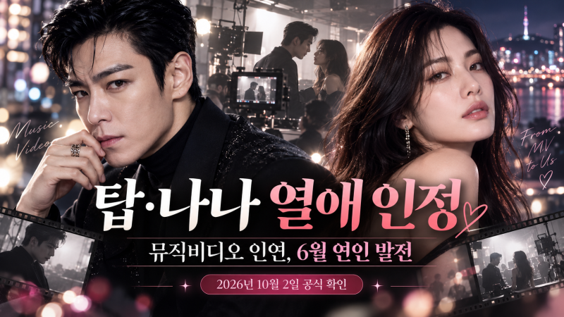 탑 나나 열애 공식 인정, 언제부터 사귀었나? 뮤직비디오 첫 만남부터 6월 교제·나나 첫 심경....