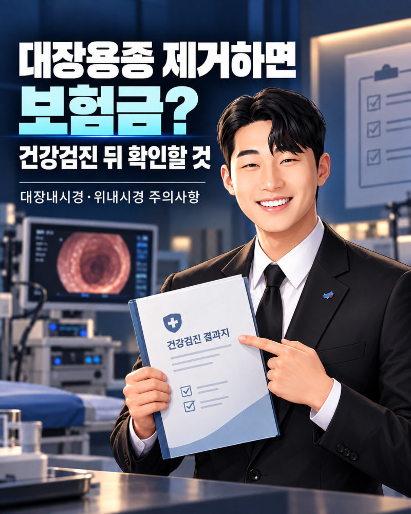 대장용종 제거하면 보험금 받을까? 건강검진 뒤 ‘용종재테크’보다 먼저 확인할 대장내시....