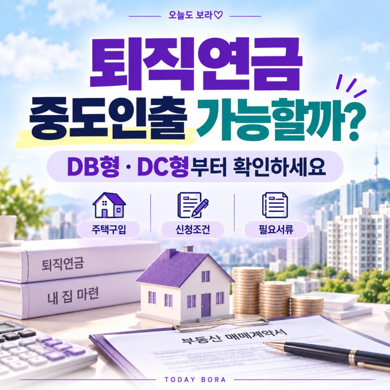 퇴직연금 중도인출 가능할까?｜주택구입·DB형·DC형 조건 총정리