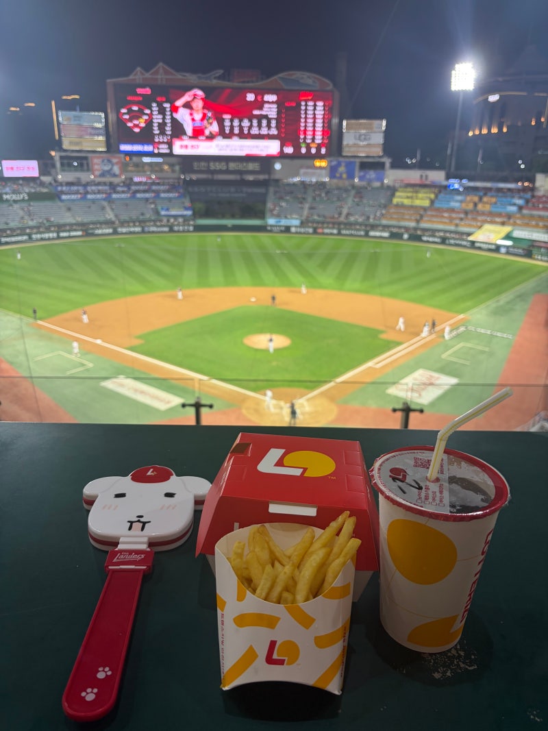 인천SSG랜더스필드 SKY탁자석 42블럭 B열 9번 시야 후기⚾️