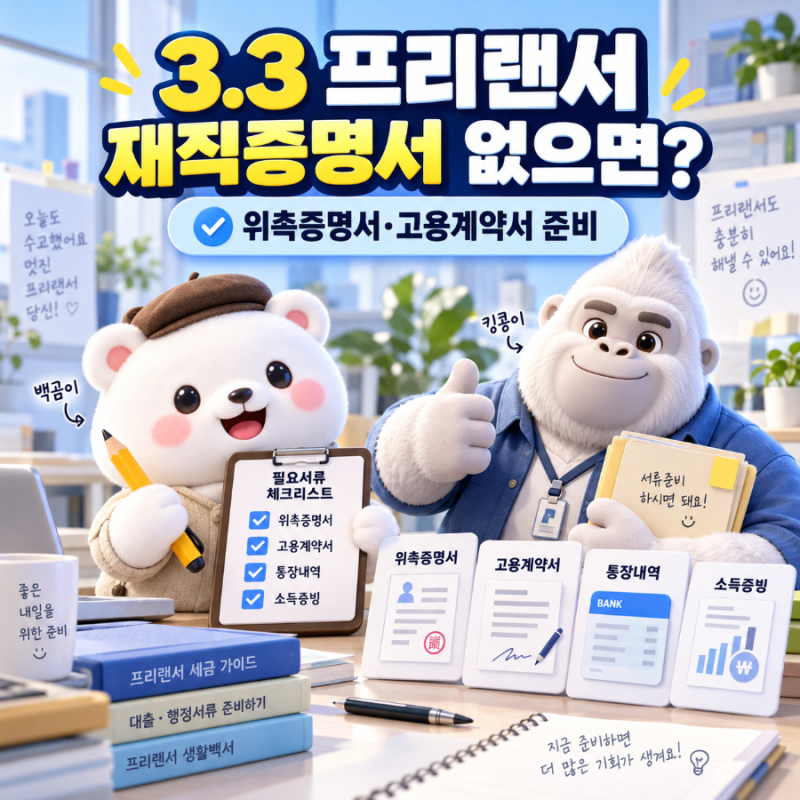 3.3 프리랜서 재직증명서 없으면? 위촉증명서·고용계약서 준비하는 법