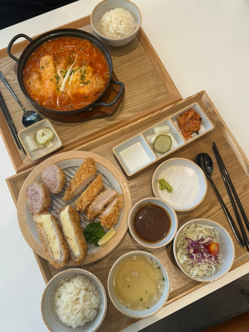 천안 불당동 맛집 돈까스 정성카츠 트리플 모듬카츠 정식