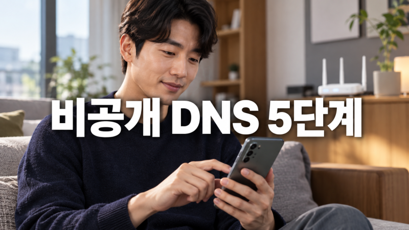 [안드로이드 비공개 DNS] DNS 조회를 보호하는 5가지 설정방법