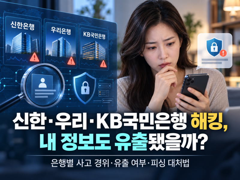 신한·우리·KB국민은행 해킹, 내 정보도 유출됐을까? 사건 경위와 고객 대응법