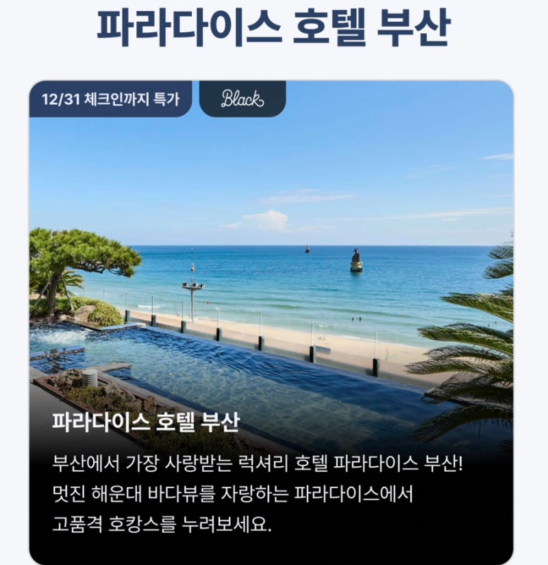 パラダイスホテル釜山 最大72%オフ 5つ星ホカンス 海雲台オーシャンビュー 23万ウォン台 オープンラン特価