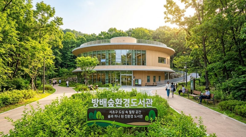 서울 도심 속 힐링 공간 서초구립방배숲환경도서관 방문기 및 이용 꿀팁