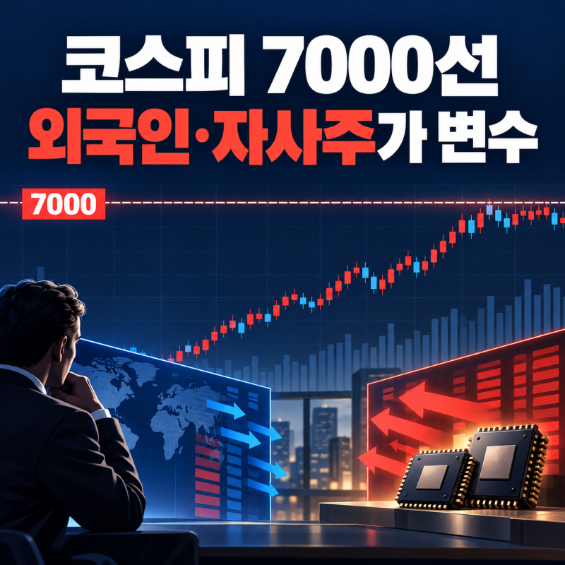 코스피 7000만 보면 놓친다 ‘자사주 방어막’ 약해진 뒤가 문제