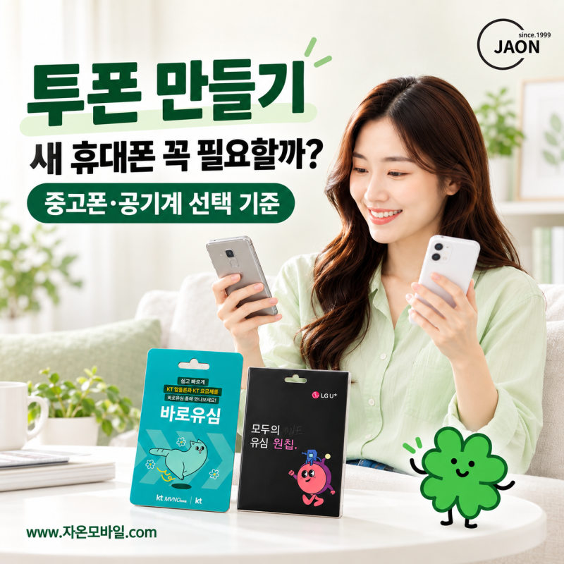 투폰 만들기 새 휴대폰 꼭 필요할까? 중고폰·공기계 선택 기준