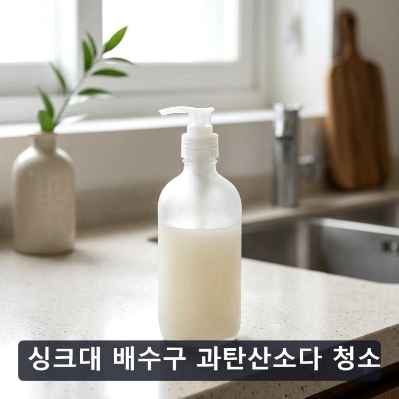 싱크대 배수구 과탄산소다 청소 주기, 맞춰 써본 살림 기록