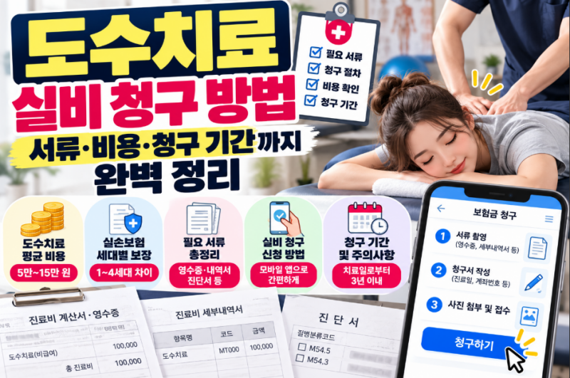 도수치료 실비 청구 방법부터 서류·비용·청구 기간까지 완벽 정리