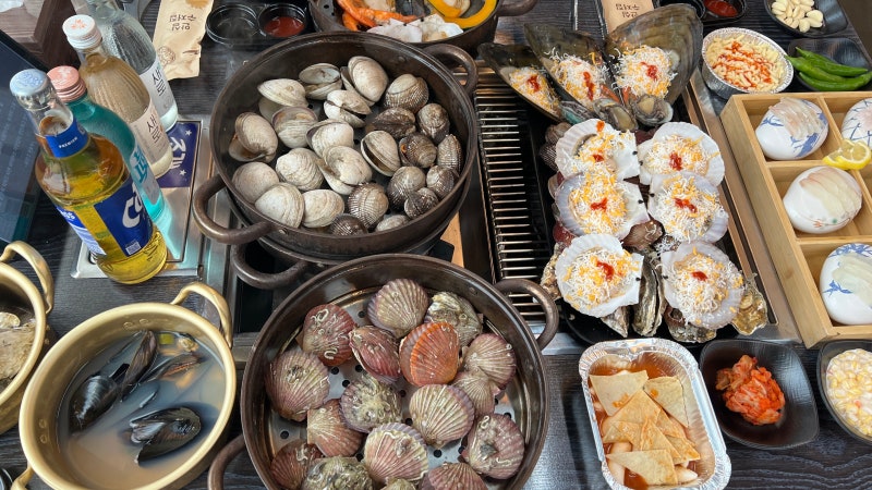 을왕리 조개구이 맛집 무한리필 오션뷰까지 최고였던 무한조개포차 을왕리본점