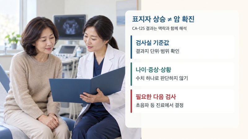 난소암 표지자 수치 높으면? CA-125부터 다음 검사까지