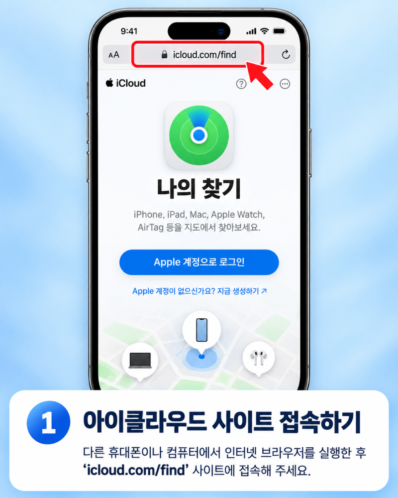 아이폰 분실했을 때 위치 찾는 방법