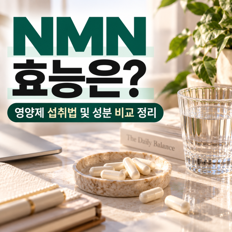 NMN 효능은? 영양제 섭취법 및 성분 비교 정리