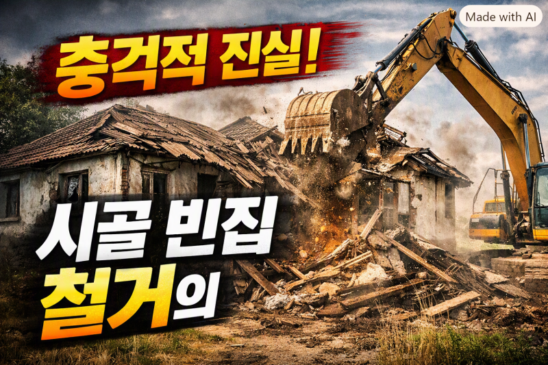 “반값이라도 위험! 시골 빈집 철거의 숨겨진 진실”