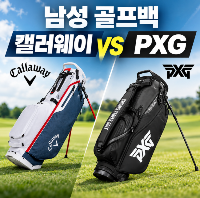 남성 경량 골프백 찾는다면? 리뷰 많은 캘러웨이·PXG 경량 스탠드백 비교