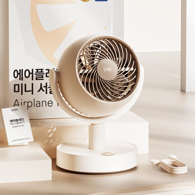 소싱 BLDC 무선 써큘레이터 선풍기 저소음 미니 서큘레이터 에어플레인