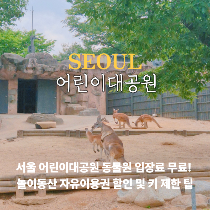 서울 어린이대공원 동물원 놀이동산 주차장 이용후기
