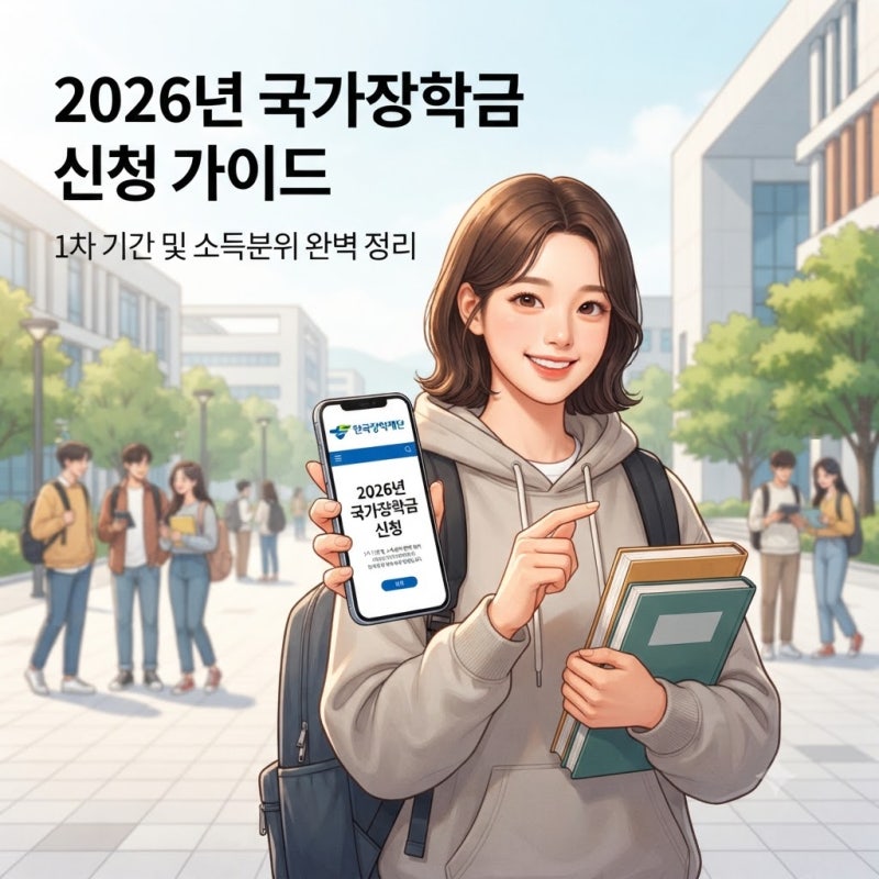 2026년 국가장학금 1차 신청 기간 및 소득분위 학자금 지원 완벽 가이드