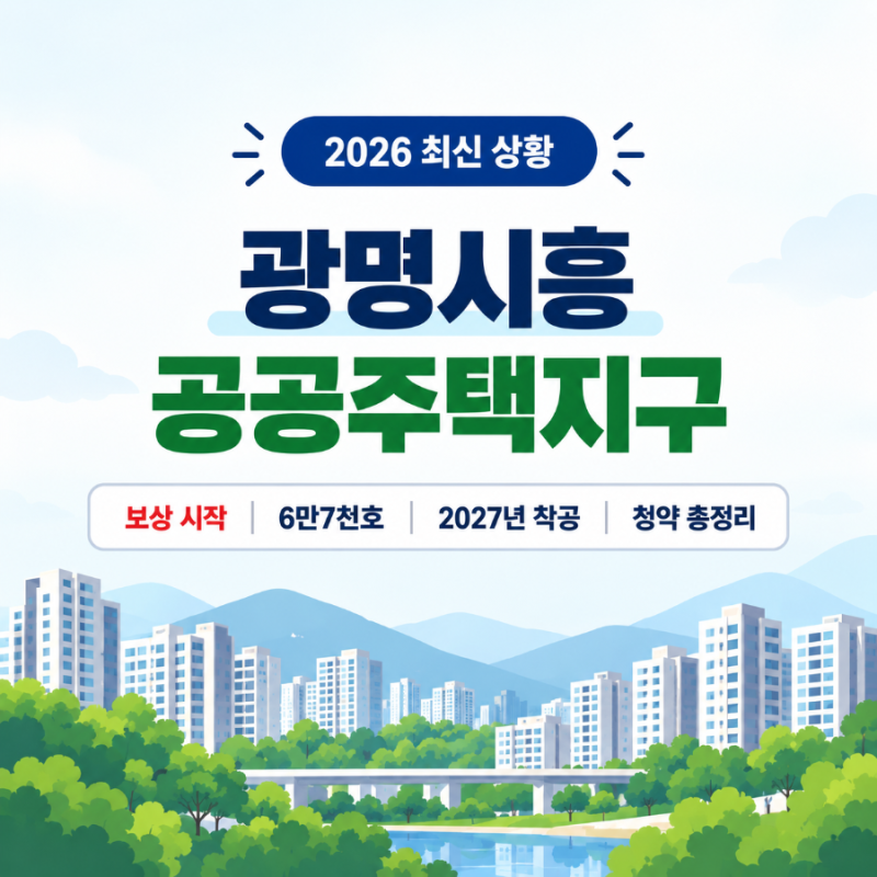 광명시흥 공공주택지구 2026 최신 상황｜보상·6만7천호·착공·청약 총정리
