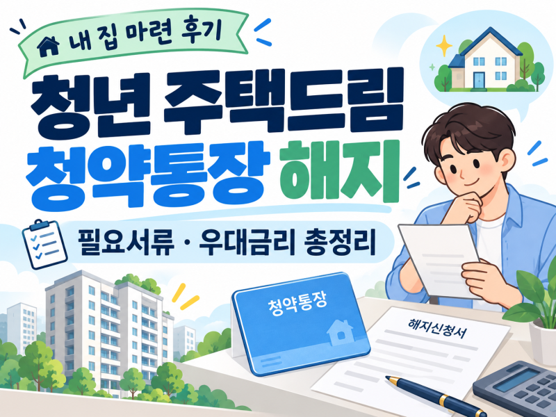 [30대 내 집 마련 후기 번외편] 아파트 매수 후 청약통장 해지! 5년 이내 해지 추징금·우대금....