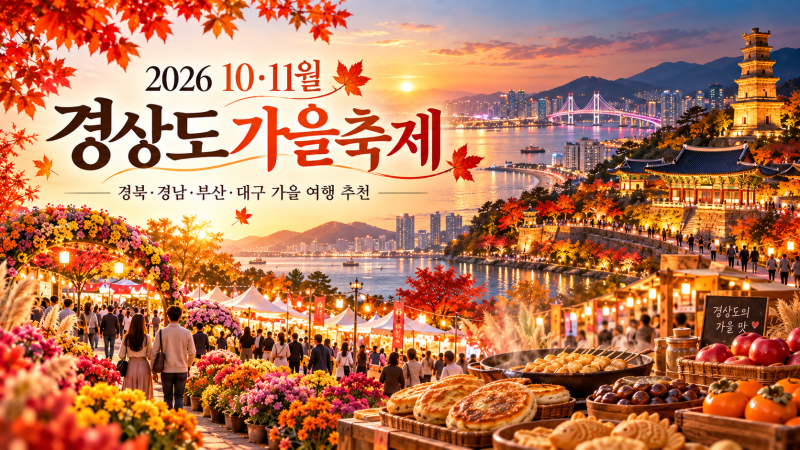 2026 10월 11월 경상도 가을축제 추천｜경북·경남·부산·대구 가볼만한 곳