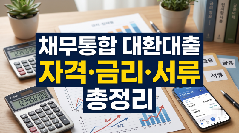 "카드론 15% 놔두면 바보 됩니다" 채무통합 대환대출 자격·금리 비교 (DSR 40% 넘어도 가능한 햇....