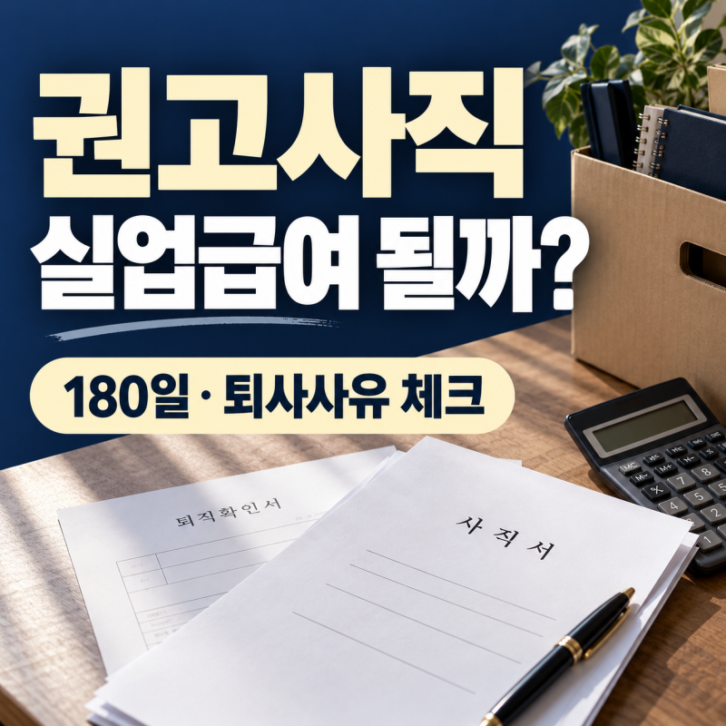 권고사직 실업급여 받을 수 있을까? 180일·이직확인서부터 확인