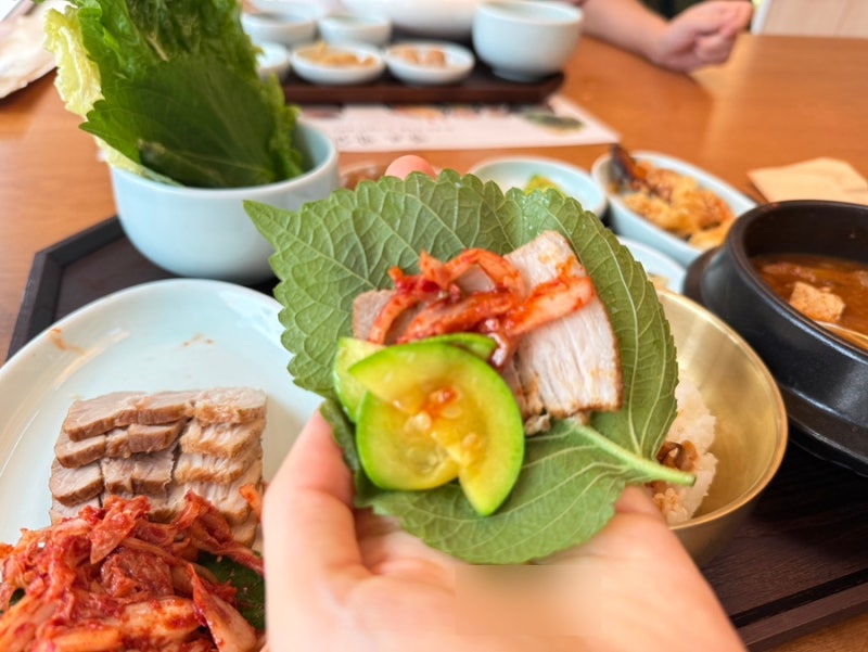 해운대장산점심특선 쌈보보쌈
