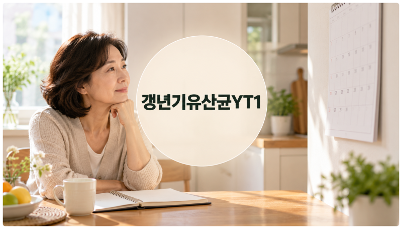 갱년기 유산균 YT1 효과 못 느끼는 4가지 이유