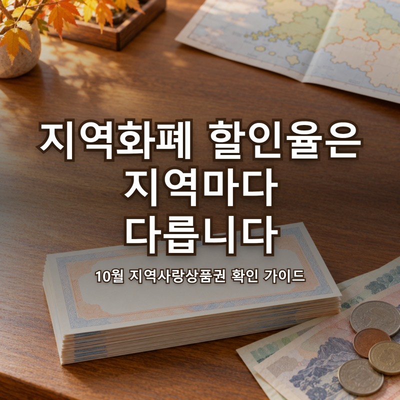 지역사랑상품권 "10월에도 10%야?" 지역화폐 할인·구매, 내 지역 확인 3단계