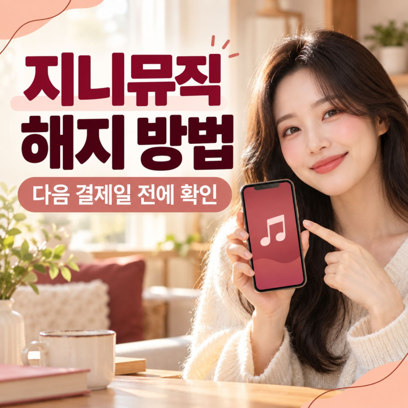 지니뮤직 해지 방법, 다음 결제일 전에 확인할 것