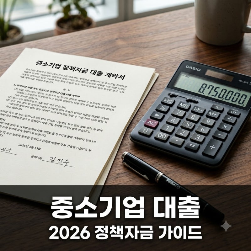 중소기업대출지원 2026 정책자금 완벽 가이드! 유형별 한도와 신청법