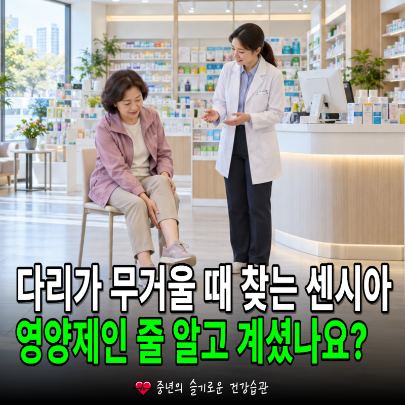 다리 혈액순환 영양제 찾는다면? 센시아 효능과 영양제가 아닌 이유