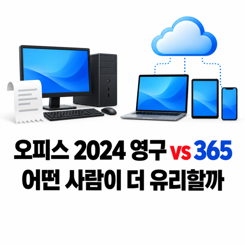 MS오피스2024 영구와 365 차이, 사용기간·기기 수·클라우드로 정하기
