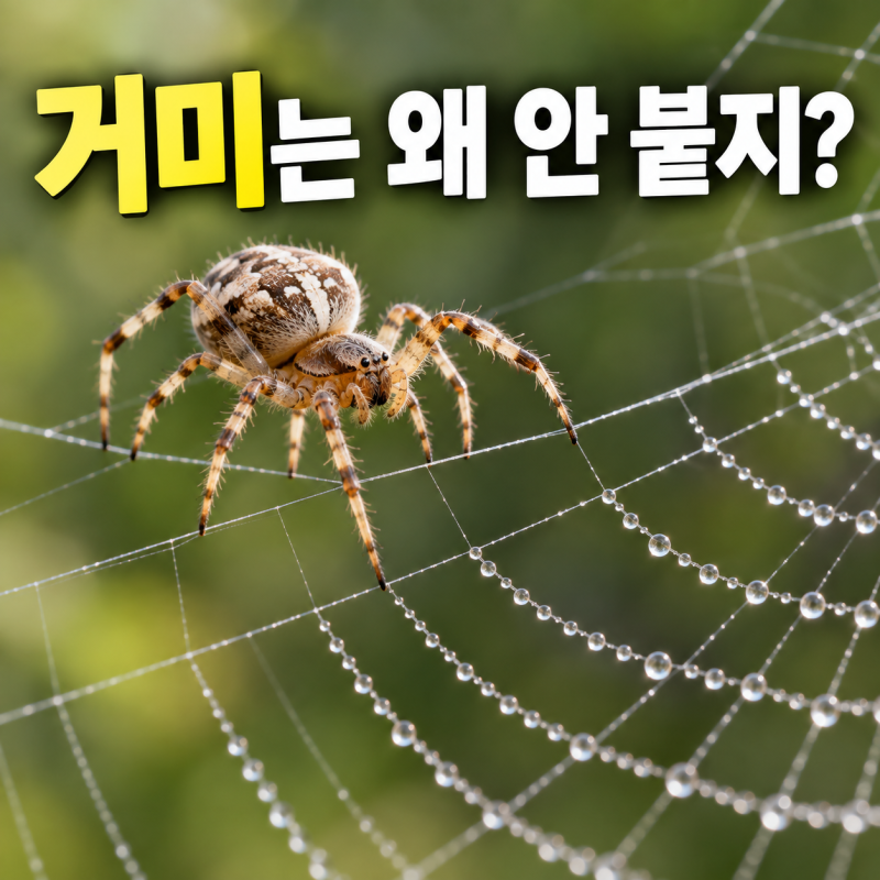 거미줄은 끈끈한데 거미는 왜 안 붙을까? 집 안 거미줄 제거법까지