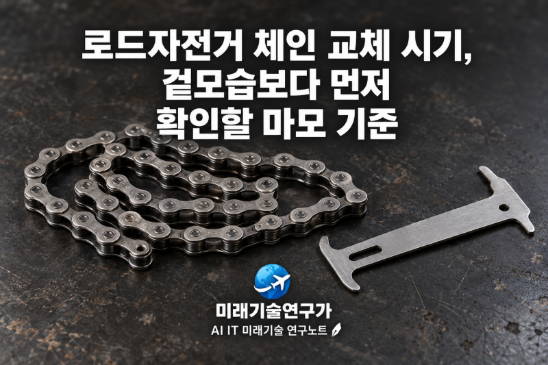 로드자전거 체인 교체 시기, 겉모습보다 먼저 확인할 마모 기준