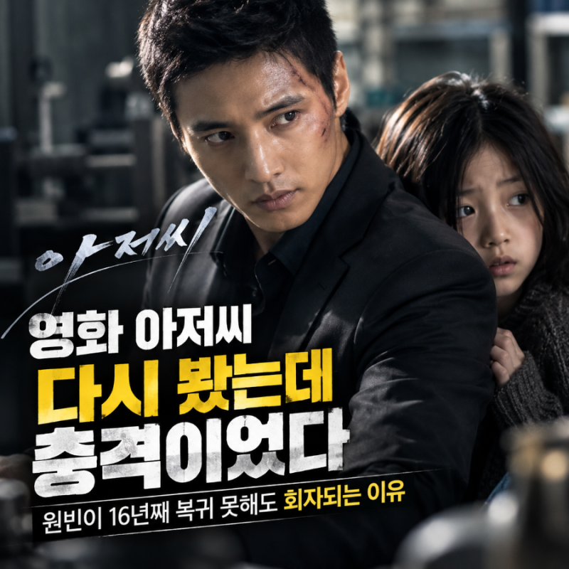 영화 아저씨 다시 봤는데 충격이었다, 원빈이 16년째 복귀 못해도 회자되는 이유