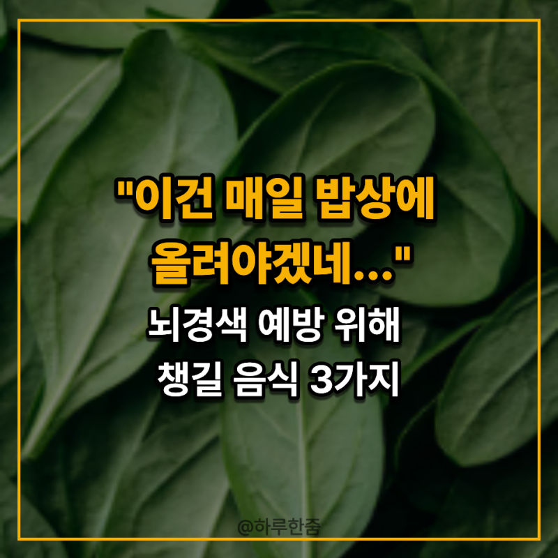 "혈관 걱정돼서 견과류만 먹었는데…" 뇌경색에 좋은 음식 따로 있었다