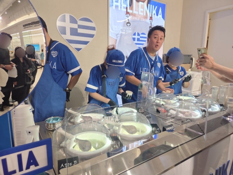 용산 아이파크몰 팝업 정준하 아이스크림 헬레니카 요거트